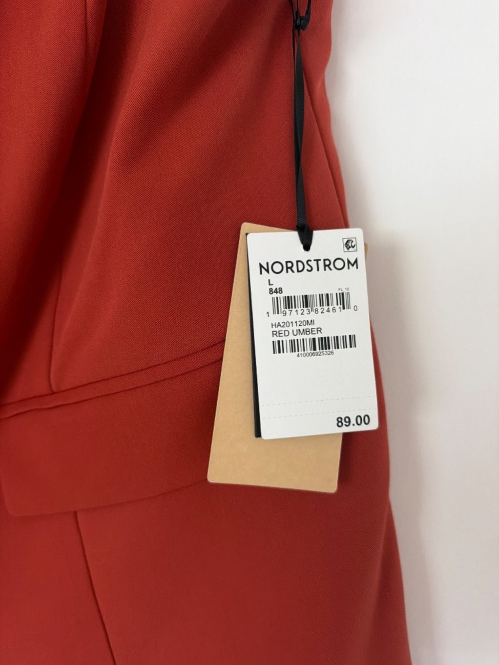 Nordstrom Red Button Front Tailored Vest NWT - Picture 2 of 4